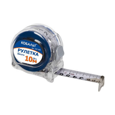 Рулетка КОБАЛЬТ Высота 10м x 25мм 247-293