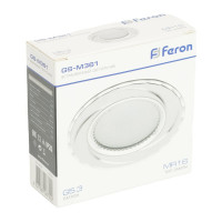 Встраиваемый потолочный светильник MR16 G5.3 белый Feron GS-M361 28344