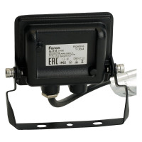 Светодиодный прожектор Feron 2835 SMD 10W 6400K IP65 AC220V/50Hz, черный с матовым стеклом, LL-918 29489
