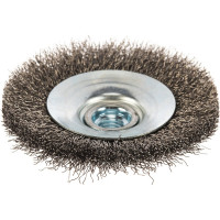 Щетка коническая с гофрированной нержавеющей проволокой Эксперт 535 (100 мм; М14*2 мм) Профоснастка 20804001