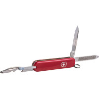 Нож-брелок Victorinox Classic Rally 0.6163 58 мм, 9 функций красный