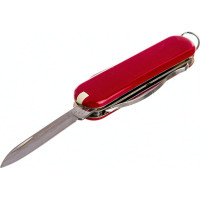 Нож-брелок Victorinox Classic Rambler 0.6363, 58 мм, 10 функций, красный