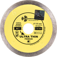 Диск алмазный отрезной TRIO-DIAMOND сплошной ультратонкий 115x22.23 Ultra Thin Premium UTW501