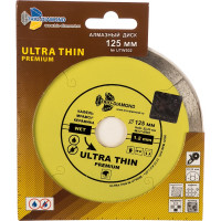 Диск алмазный отрезной TRIO-DIAMOND сплошной ультратонкий 125x22.23 Ultra Thin Premium UTW502