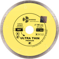 Диск алмазный отрезной TRIO-DIAMOND сплошной ультратонкий 180x25.4 Ultra Thin Premium UTW504