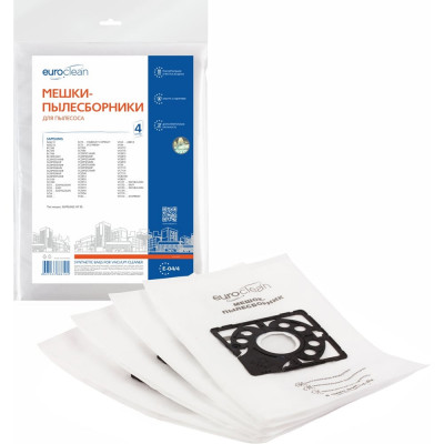 Мешок-пылесборник синтетический для пылесосов SAMSUNG (4 шт.) EURO CLEAN E-04/4