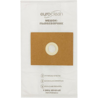 Мешки пылесборники универсальные для пылесоса,  EURO Clean 4 шт., синтетические, многослойные, повышенной фильтрации, размер картона: 100x130 мм, диаметр отверстия: 40 мм . EUN-01/4