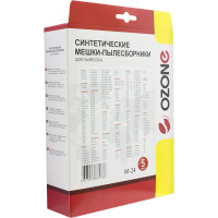 Мешки-пылесборники синтетические многослойные для пылесосов (5 шт.) OZONE M-24