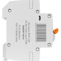 Автоматический выключатель TDM ELECTRIC ВА47-100 2Р 20А 10кА х-ка D AQ0207-0014