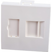 Вставка 45x45 аналог Mosaic для 1 модуля формата Keystone Jack со шторкой Hyperline SIP2-1K-M45-45 35207