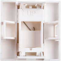 Вставка 45x45 аналог Mosaic для 1 модуля формата Keystone Jack со шторкой Hyperline SIP2-1K-M45-45 35207