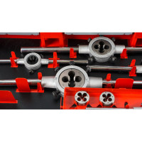 Резьбонарезной набор M3-M12 HSS метчики+плашки+воротки+сверла, 44шт RUKO 245030