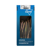 Универсальные саморезы 100x6,0 мм 50 шт желтые коробка с окном Zitar 102275