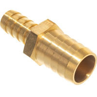 Адаптер соединитель шлангов ёлочка (19 - 12 мм; латунь) QUATTRO ELEMENTI 771-930
