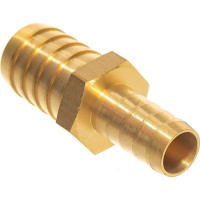 Адаптер соединитель шлангов ёлочка (19 - 12 мм; латунь) QUATTRO ELEMENTI 771-930