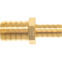 Адаптер соединитель шлангов ёлочка (19 - 12 мм; латунь) QUATTRO ELEMENTI 771-930