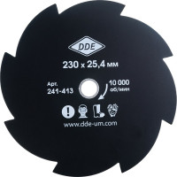 Диск GRASS CUT (230х25.4/20 мм; 8 зубьев) для триммеров DDE 241-413