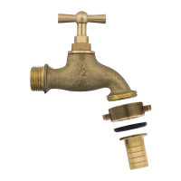 Водоразборный кран с вентилем 1/2 латунь QUATTRO ELEMENTI 246-432