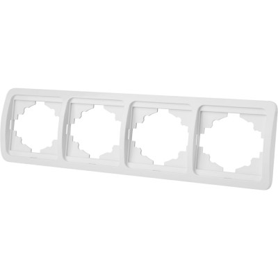 Четверная горизонтальная белая рамка TDM ELECTRIC Валдай SQ1804-0021