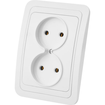 Двойная розетка, белая 2П 10А TDM ELECTRIC Валдай SQ1804-0009