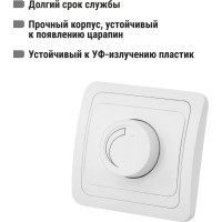 Поворотный светорегулятор, белый RL 600Вт TDM ELECTRIC Валдай SQ1804-0016