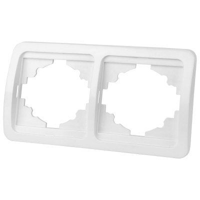 Двойная горизонтальная рамка, белая TDM ELECTRIC Валдай SQ1804-0017