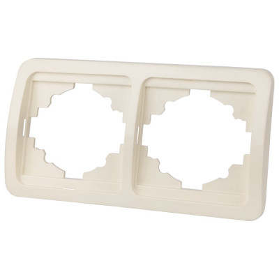 Рамка 2-ая горизонтальная слоновая кость серия "Валдай" TDM ELECTRIC SQ1804-0117