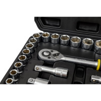 Головки сменные 21 шт. (1/2", CrV) TOPEX 38D642