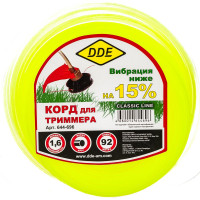 Корд триммерный (1.6 мм; 90 м; круг; желтый) DDE 644-696