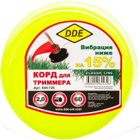 Корд триммерный (2.0 мм; 60 м; круг) DDE 644-726