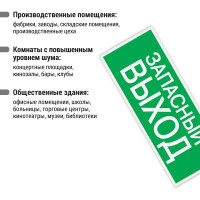 Знак "ЗАПАСНЫЙ ВЫХОД" TDM ELECTRIC 350х124мм для ССА, в упаковке 10 штук SQ0817-0060