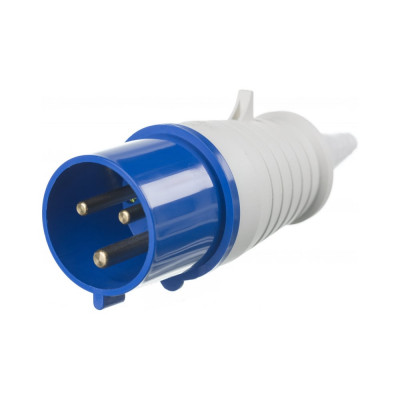 Переносная вилка ВП-102, 32 А, 2 P+E, 220В, IP44 Dekraft 26004DEK
