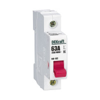 Выключатель нагрузки ВН-102, 63 А, 1 Р, 400 В Dekraft 17003DEK