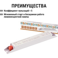 Электронный пускорегулирующий аппарат | дроссель TDM ELECTRIC EB-T8-118-EA3 SQ0363-0001