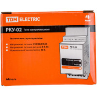 Реле контроля уровня, без датчиков TDM ELECTRIC РКУ-02-1 SQ1507-0003