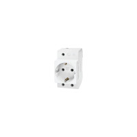 Розетка с заземляющим контактом TDM ELECTRIC Shuko РАр10-3-ОП (на din рейку) AQ0209-0001