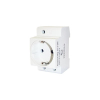 Розетка с заземляющим контактом TDM ELECTRIC Shuko РАр10-3-ОП (на din рейку) AQ0209-0001