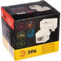 Прожекторный датчик движения 1200Вт, IP-44, 12м ЭРА MD 02 Б0004266