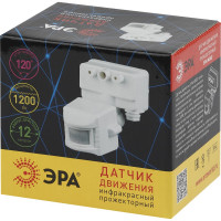 Прожекторный датчик движения 1200Вт, IP-44, 12м ЭРА MD 02 Б0004266
