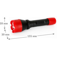 Фонарь Ultraflash 6102-ТН красный, 1LED, 1 режим, 2XR6 11787