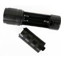Фонарь Ultraflash 7102-ТН черный, 1LED, 1 режим, 3XR03 11788