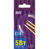 Светодиодная лампа REV, LED FG45 E14 5Вт 515Лм, 2700K, PREMIUM FILAMENT, теплый свет , 32357 0