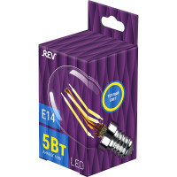 Светодиодная лампа REV, LED FG45 E14 5Вт 515Лм, 2700K, PREMIUM FILAMENT, теплый свет , 32357 0
