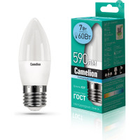 Светодиодная лампа 7Вт 220В Camelion LED7-C35/845/E27 12078