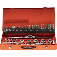 Резьбонарезной набор M3-M20 HSS метчики+плашки+воротки, 54шт RUKO 245040