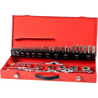 Резьбонарезной набор M3-M20 HSS метчики+плашки+воротки, 54шт RUKO 245040