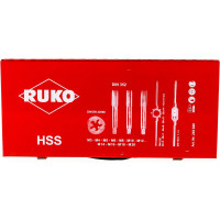 Резьбонарезной набор M3-M20 HSS метчики+плашки+воротки, 54шт RUKO 245040