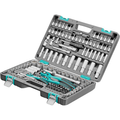 Набор инструмента STELS 1/4", 3/8", 1/2", CrV, S2, усиленный кейс, 151 предмет 14114