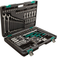 Набор инструмента 1/4", 3/8", 1/2", CrV, S2, усиленный кейс, 216шт STELS 14115