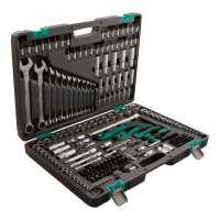 Набор инструмента 1/4", 3/8", 1/2", CrV, S2, усиленный кейс, 216шт STELS 14115